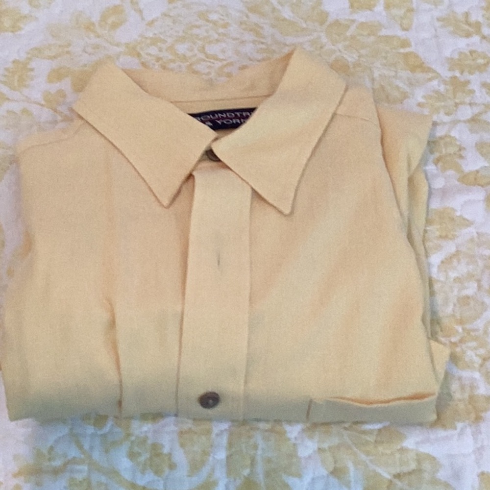 Yellow Short Sleeve Men's Shirt